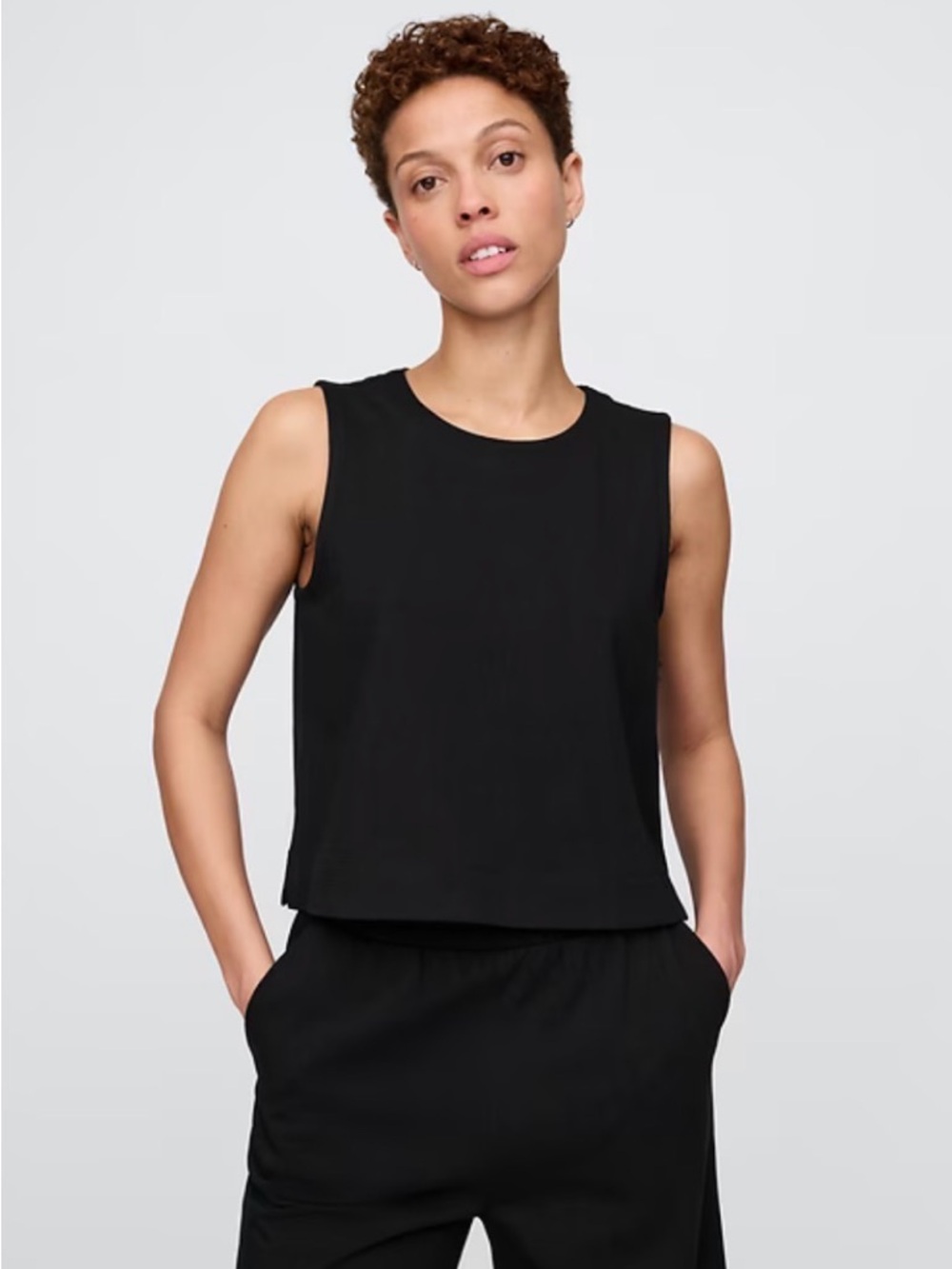 NWOT GAP Black Heavyweight Shell Tank Top, Size XL